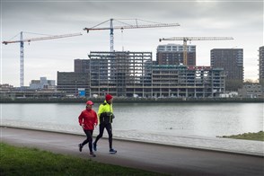 Rotterdam Rijnhaven, bouw.